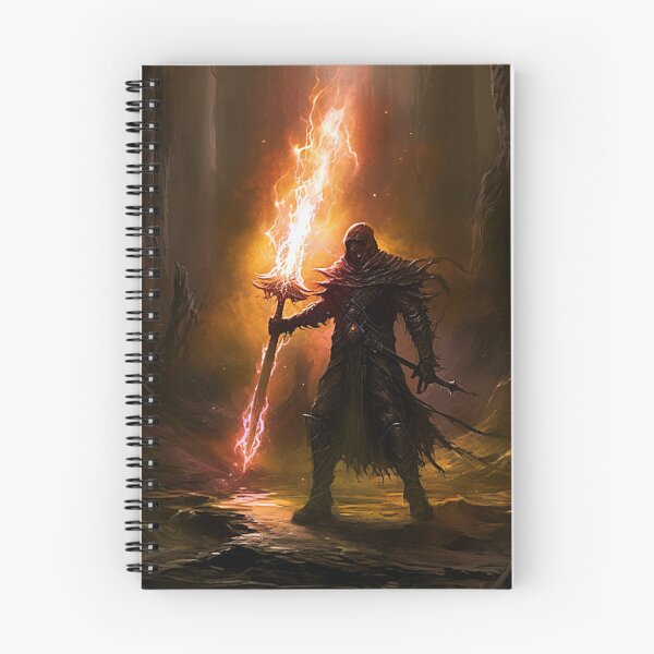 Item preview, Flaming Sword Warrior designed and sold by Dawn van Doorn.