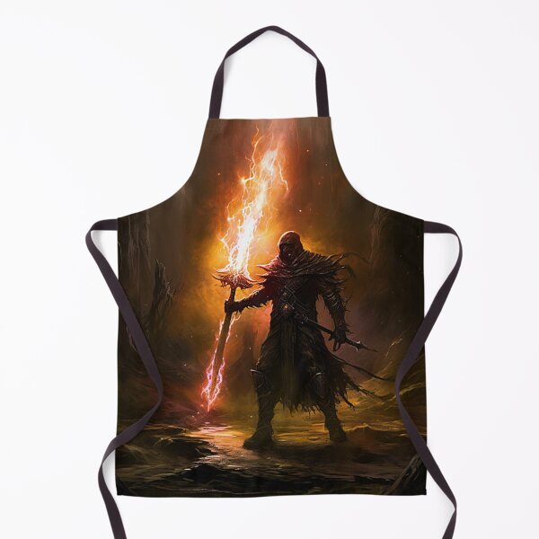 Item preview, Flaming Sword Warrior designed and sold by Dawn van Doorn.