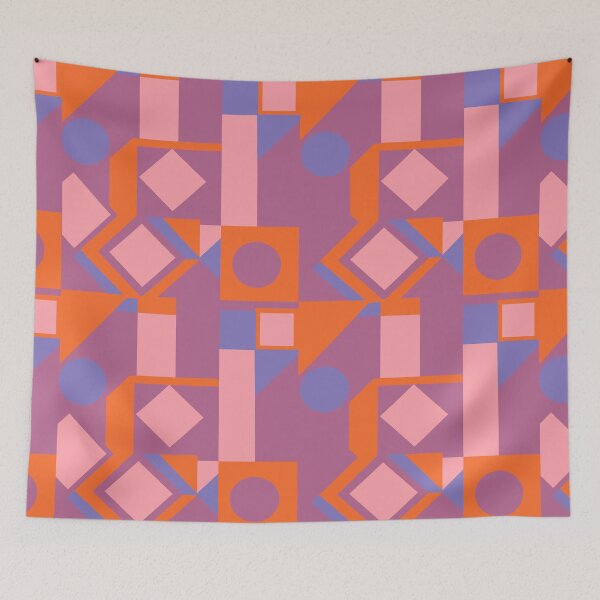 Item preview, Mcm 081 - abstract pattern - (blue, orange and pink) designed and sold by leartset.