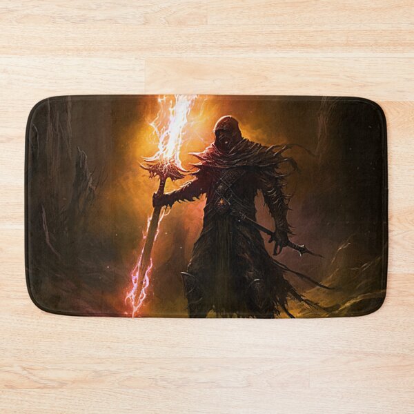 Item preview, Flaming Sword Warrior designed and sold by Dawn van Doorn.