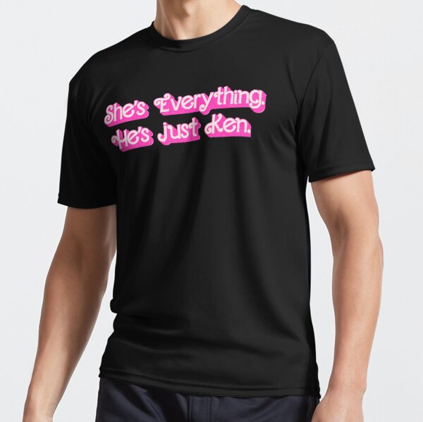 I'm Just Ken T-shirt Ryan Gosling Song Lyrics in Hot Pink Font