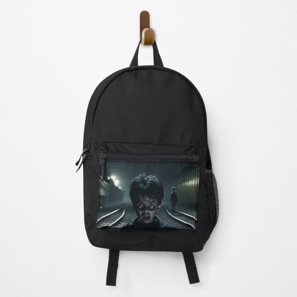 Item preview, The vintage boy standing on train tracks. designed and sold by FAhigh-Design.