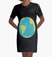 Earth Graphic T-Shirt Dress