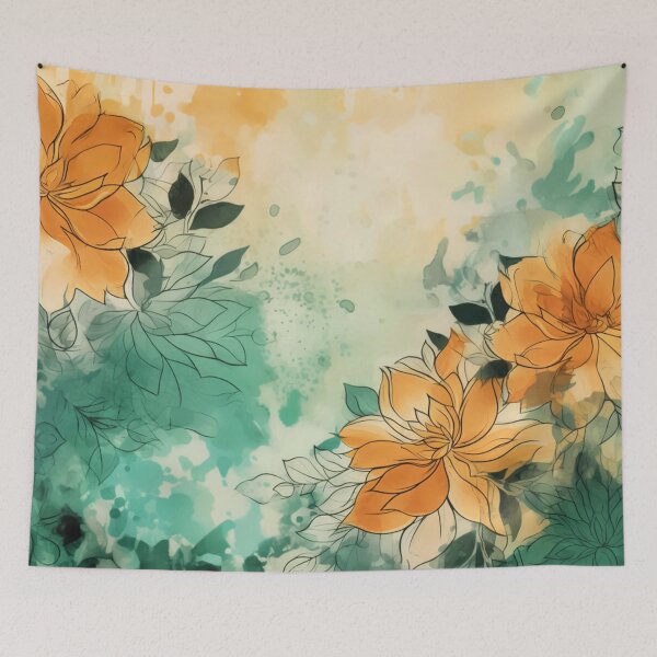 Item preview, Beautiful Ink washed Floral Splatter Pattern 17 designed and sold by Gypsykiss.