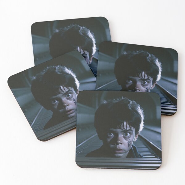 Item preview, The vintage boy in train tracks. designed and sold by FAhigh-Design.