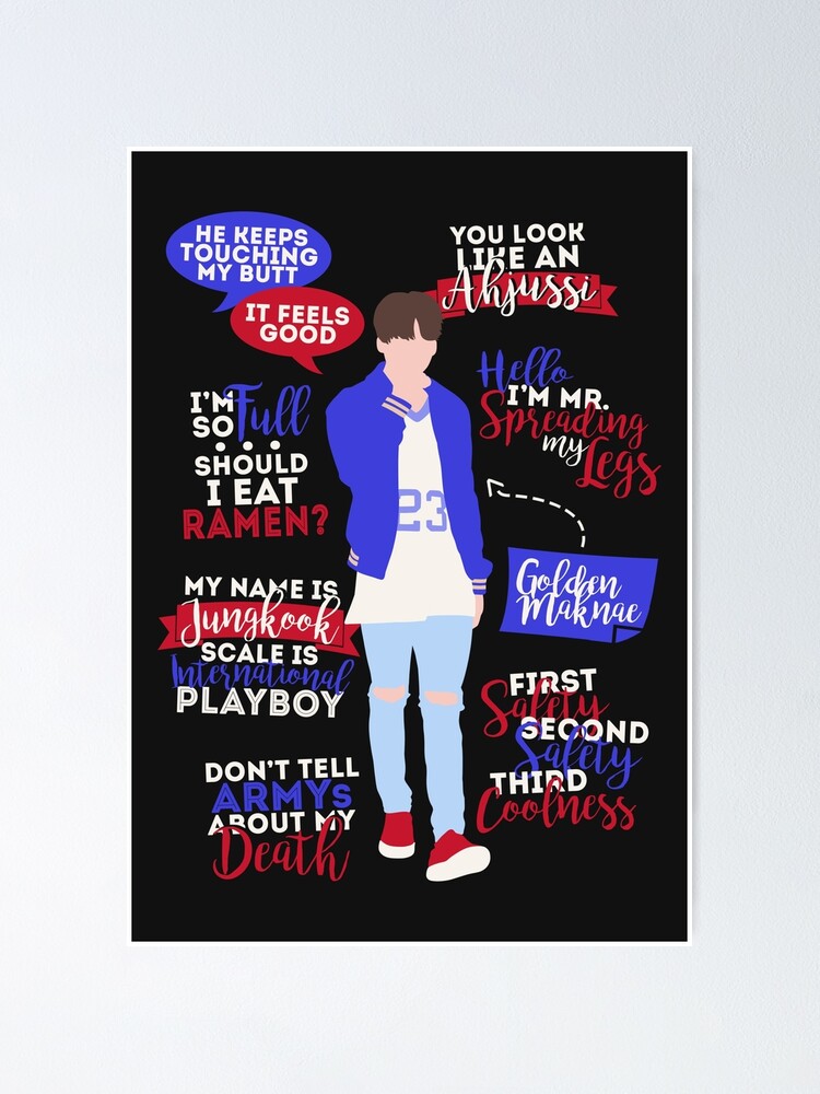 Poster Bts Jungkook Citations Par Zerokara Redbubble