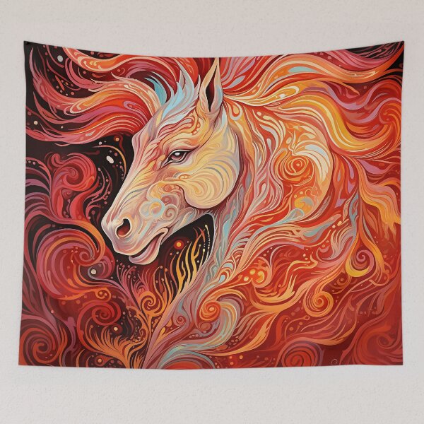 Item preview, Majestic Equine Grace - A Captivating Horse Painting designed and sold by vadimcarazan.