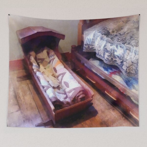 Item preview, Cradle With Quilt designed and sold by Susan Savad.
