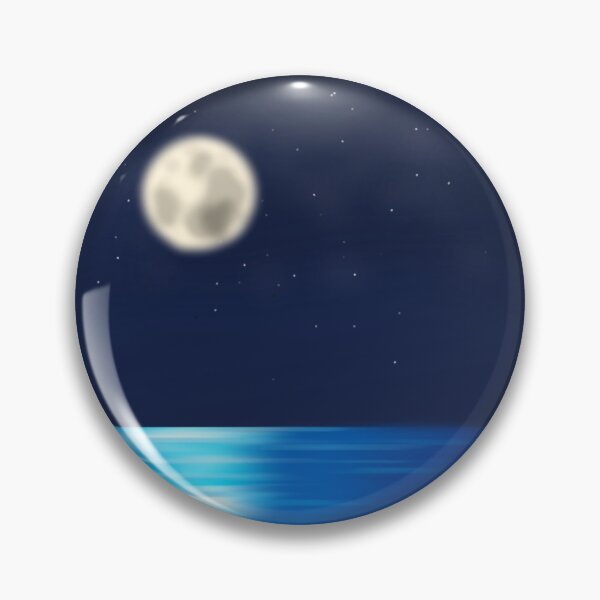 Item preview, Digital art midnight seascape designed and sold by AmyJStickers.
