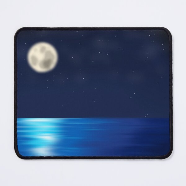 Item preview, Digital art midnight seascape designed and sold by AmyJStickers.