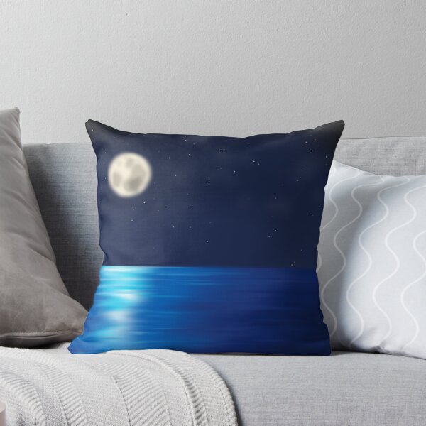 Item preview, Digital art midnight seascape designed and sold by AmyJStickers.