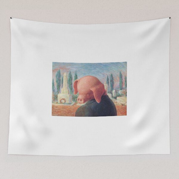 Item preview, rené magritte Merging Lightness and Symbolism art and gift for sales designed and sold by EditorArt.
