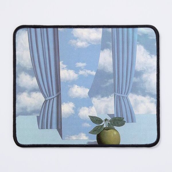 Item preview, rené magritte Merging Lightness and Symbolism art and gift for sales designed and sold by EditorArt.