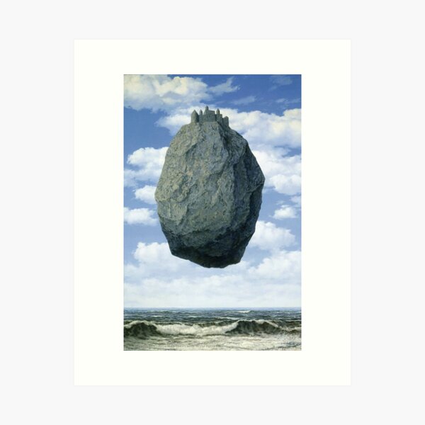 Item preview, rené magritte Merging Lightness and Symbolism art and gift for sales designed and sold by EditorArt.