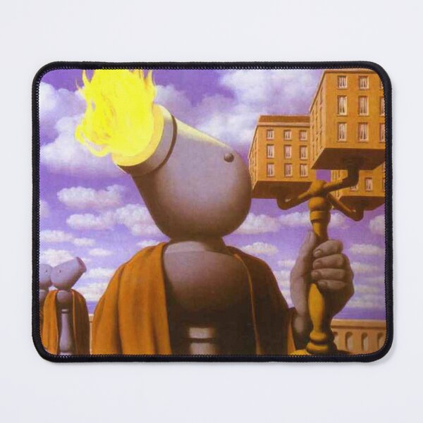 Item preview, rené magritte Merging Lightness and Symbolism art and gift for sales designed and sold by EditorArt.