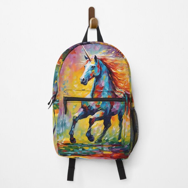 Item preview, Enchanting Splendor - A Colorful Unicorn Painting of Mythological Symbolism designed and sold by vadimcarazan.