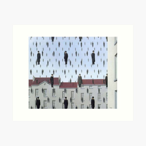 Item preview, rené magritte Merging Lightness and Symbolism art and gift for sales designed and sold by EditorArt.