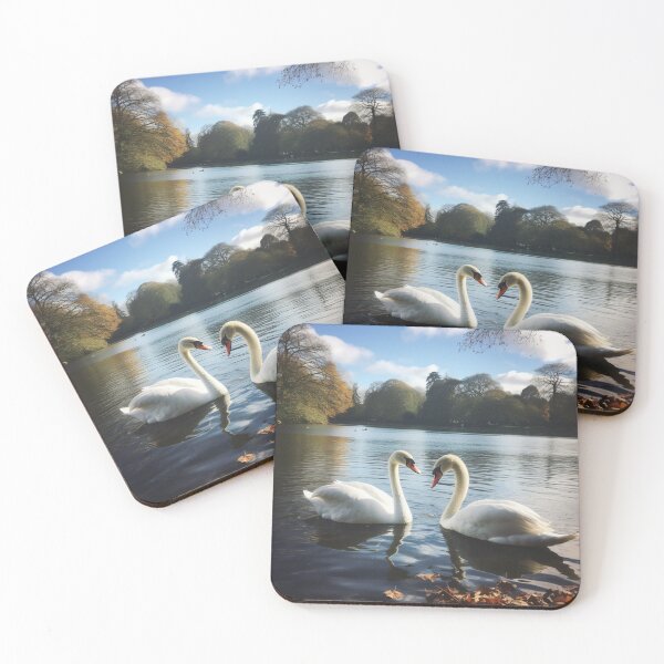 Item preview, Two beautiful swans on the lake designed and sold by FantasiaLand.