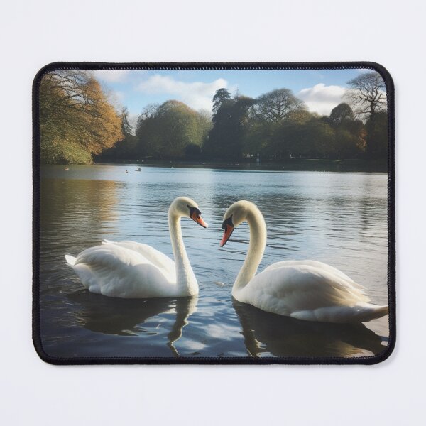 Item preview, Two beautiful swans on the lake designed and sold by FantasiaLand.
