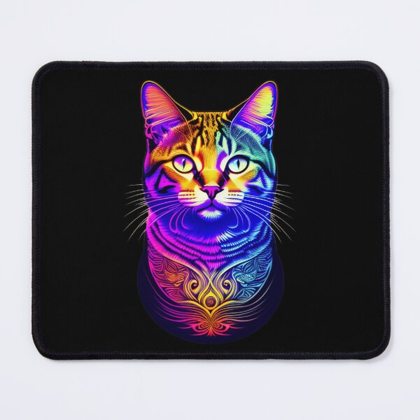 Item preview, Colorful Psychedelic Cat designed and sold by flippinsg.