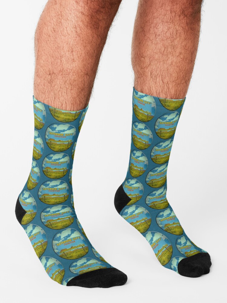 Copy of Funny Vintage Alien asteroid city Cool Space movie Socks by AI  Masterpieces
