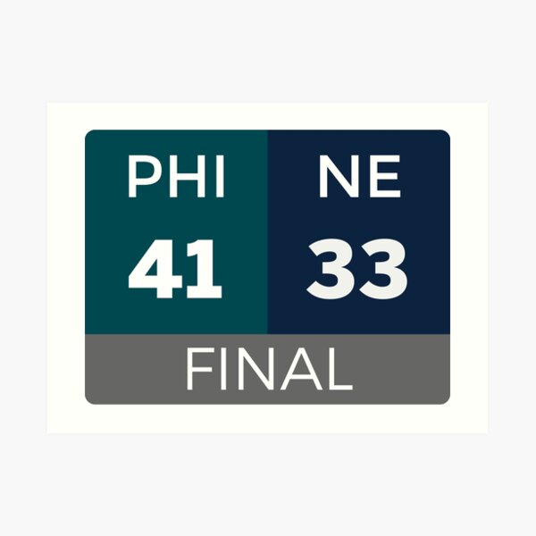 PHI 41 NE 33 Art Print