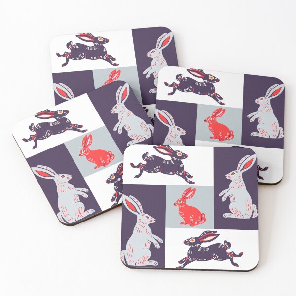 Item preview, Crazy rabbits abstract designed and sold by MiowandMolly.