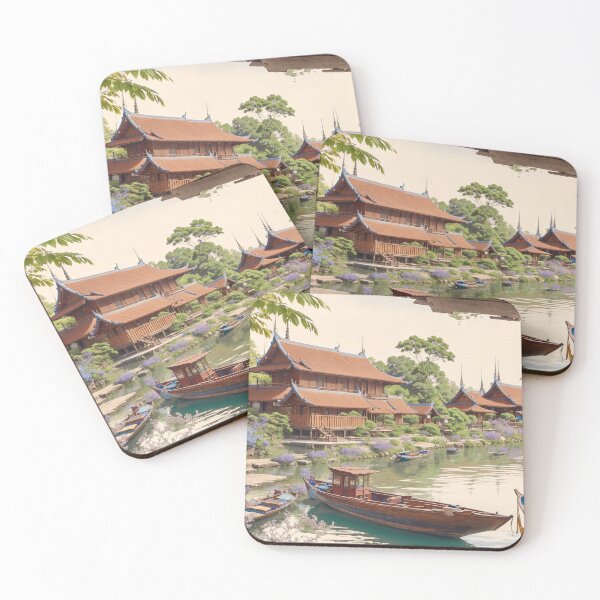 Item preview, Asian Village by The River designed and sold by amenwolf.