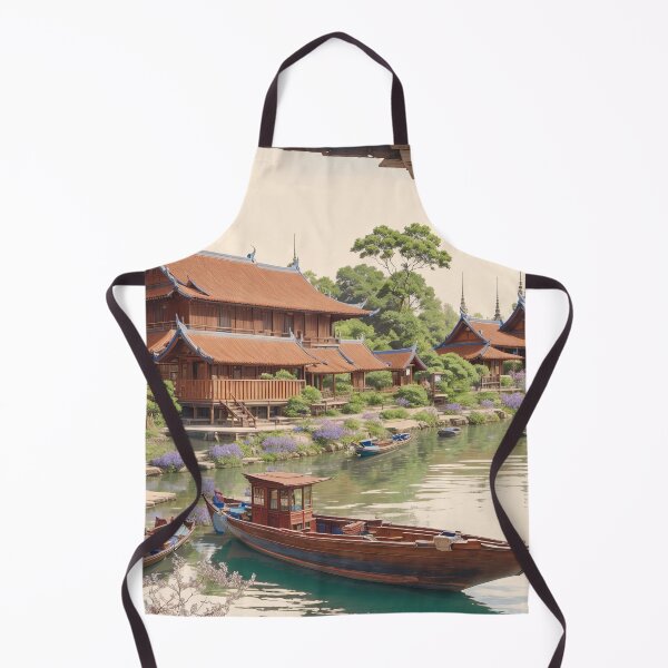 Item preview, Asian Village by The River designed and sold by amenwolf.