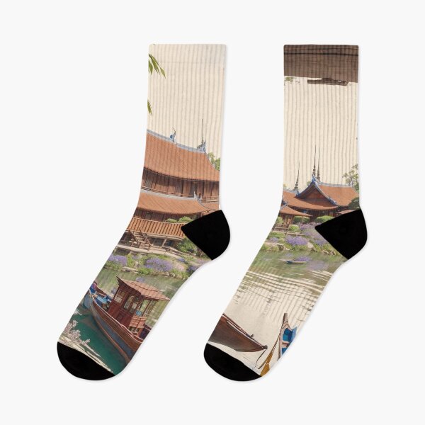 Item preview, Asian Village by The River designed and sold by amenwolf.