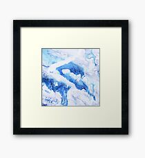 Ocean Marble Framed Print