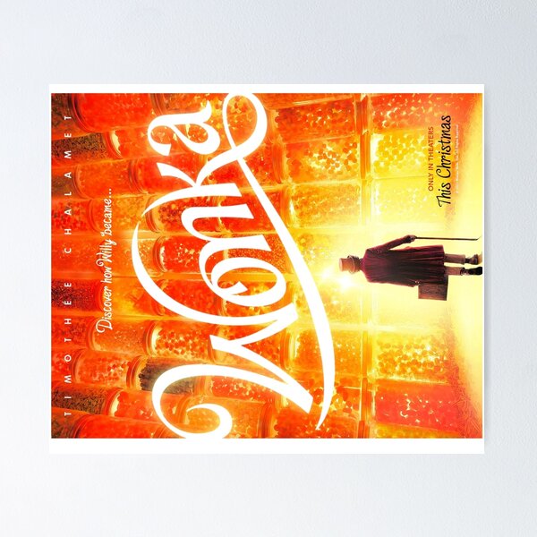 Item preview, wonka poster 2023 designed and sold by clio28.