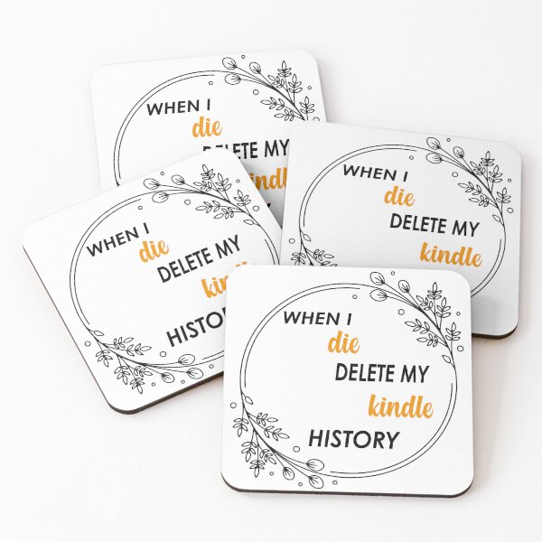 Item preview, when i die delete my kindle history sticker designed and sold by limanol.