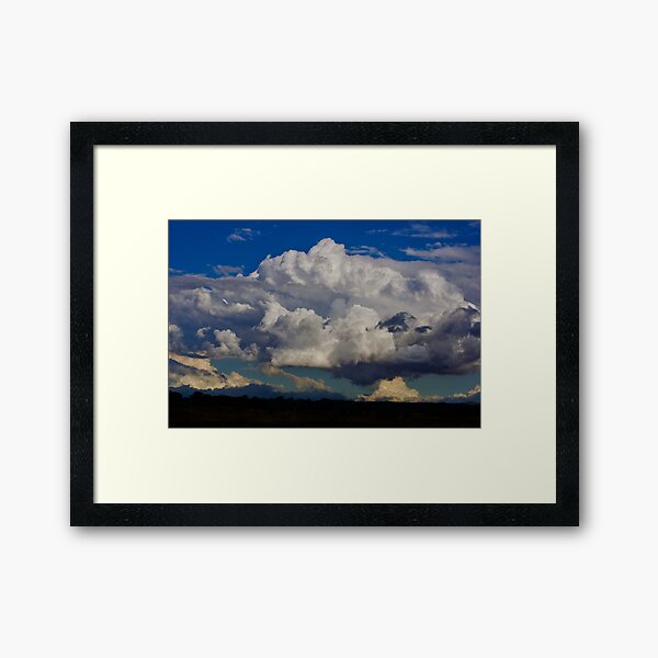 Over the hills and far away Framed Art Print