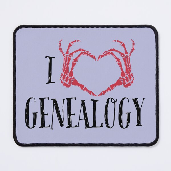 Item preview, I LOVE GENEALOGY, Simple symbolic sign designed and sold by Osobliwe.