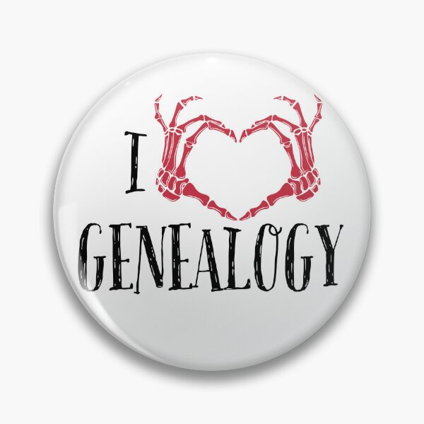 Item preview, I LOVE GENEALOGY, Simple symbolic sign designed and sold by Osobliwe.