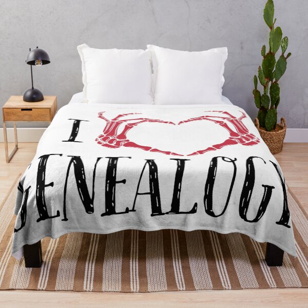 Item preview, I LOVE GENEALOGY, Simple symbolic sign designed and sold by Osobliwe.