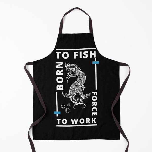 Item preview, Born To Fish Forced To Work - Funny Fishing Quote designed and sold by Heartee.