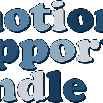 Artwork thumbnail, blue emotional support kindle quote sticker by Chapters & Charms