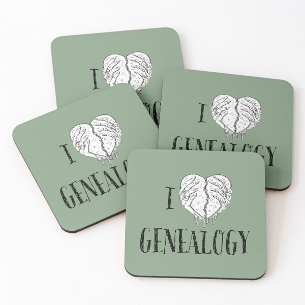 Item preview, I LOVE GENEALOGY, Simple symbolic sign designed and sold by Osobliwe.