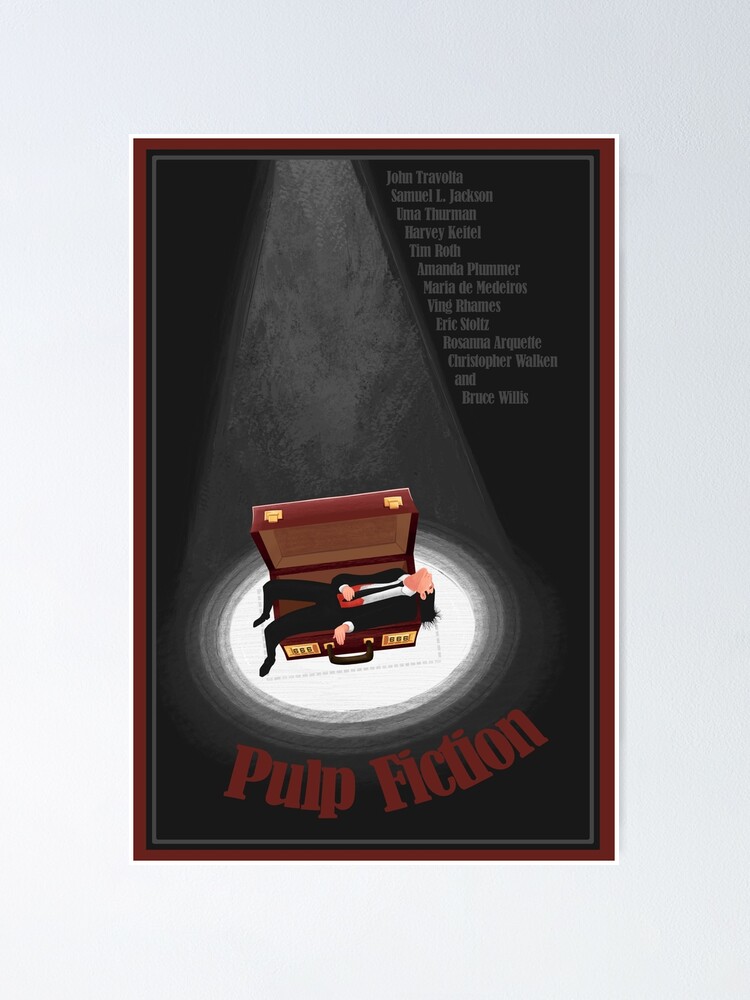 Retro Pulp Fiction Poster, Quentin Tarantino Collection Poster for Sale  by LumcoMedia