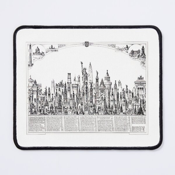 Item preview, Tallest Monuments Around the World (1895) designed and sold by BaltimoreanArt.
