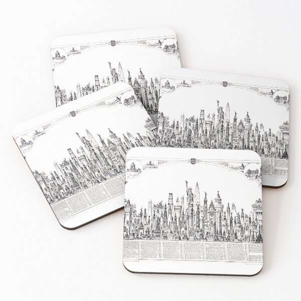 Item preview, Tallest Monuments Around the World (1895)  designed and sold by BaltimoreanArt.