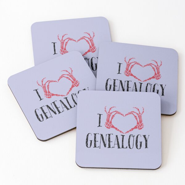 Item preview, I LOVE GENEALOGY, Simple symbolic sign designed and sold by Osobliwe.