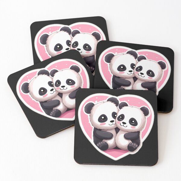 Item preview, Cute Pandas Hug designed and sold by Nioon.