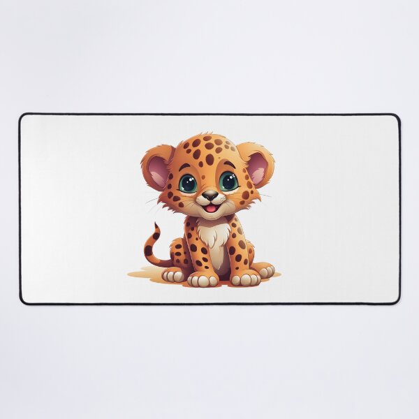 Item preview, The Playful Baby Leopard | Cartoon Style designed and sold by Cr-AI-tive.