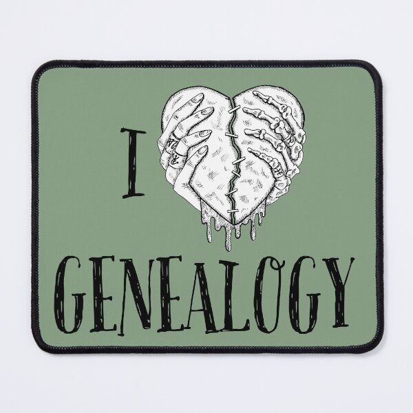 Item preview, I LOVE GENEALOGY, Simple symbolic sign designed and sold by Osobliwe.