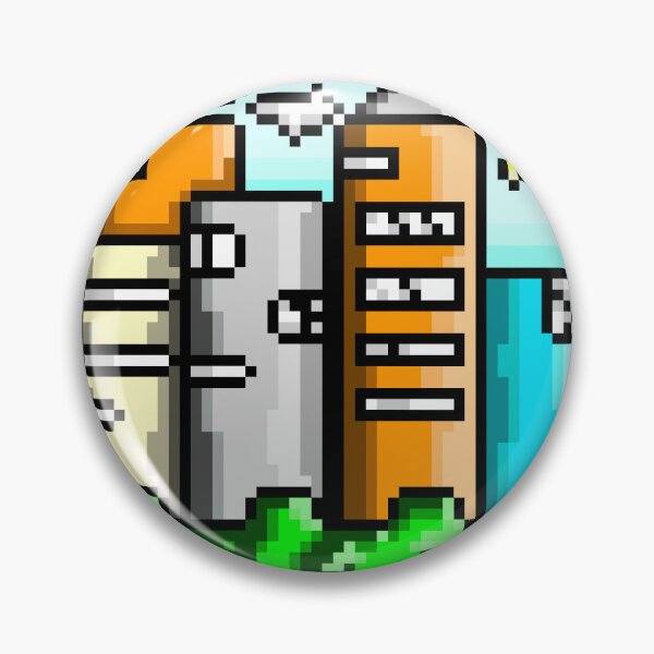 Item preview, Pixel City View | landscape illustration designed and sold by Sweet Bee's.