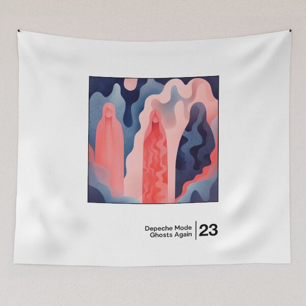 Item preview, Ghosts Again - Original Minimal Style Artwork  designed and sold by Saudade--.
