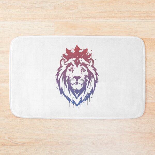 Item preview, Lion King Red Purple Watercolor  designed and sold by AnimalLover4eva.